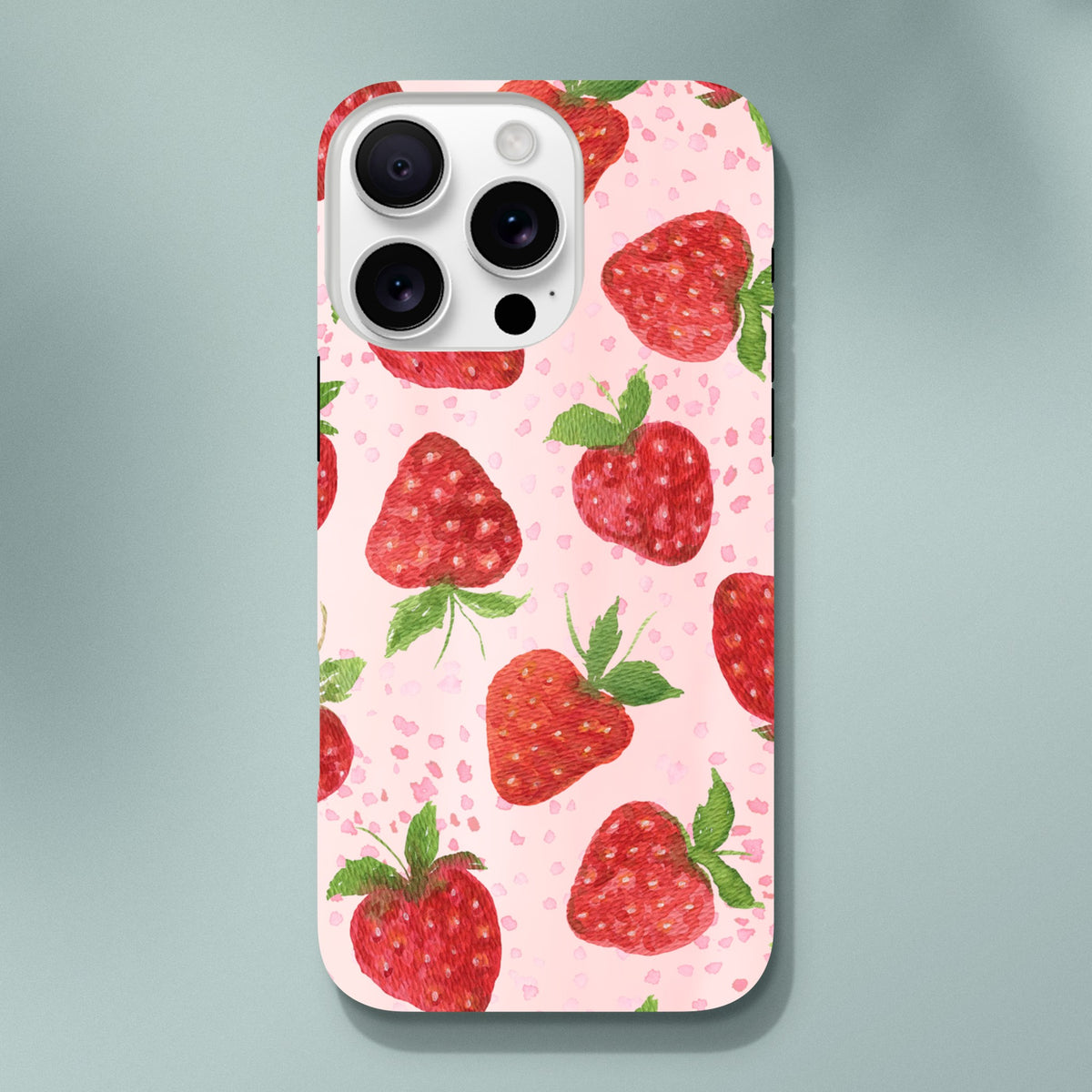 Strawberries aesthetic iPhone tough case