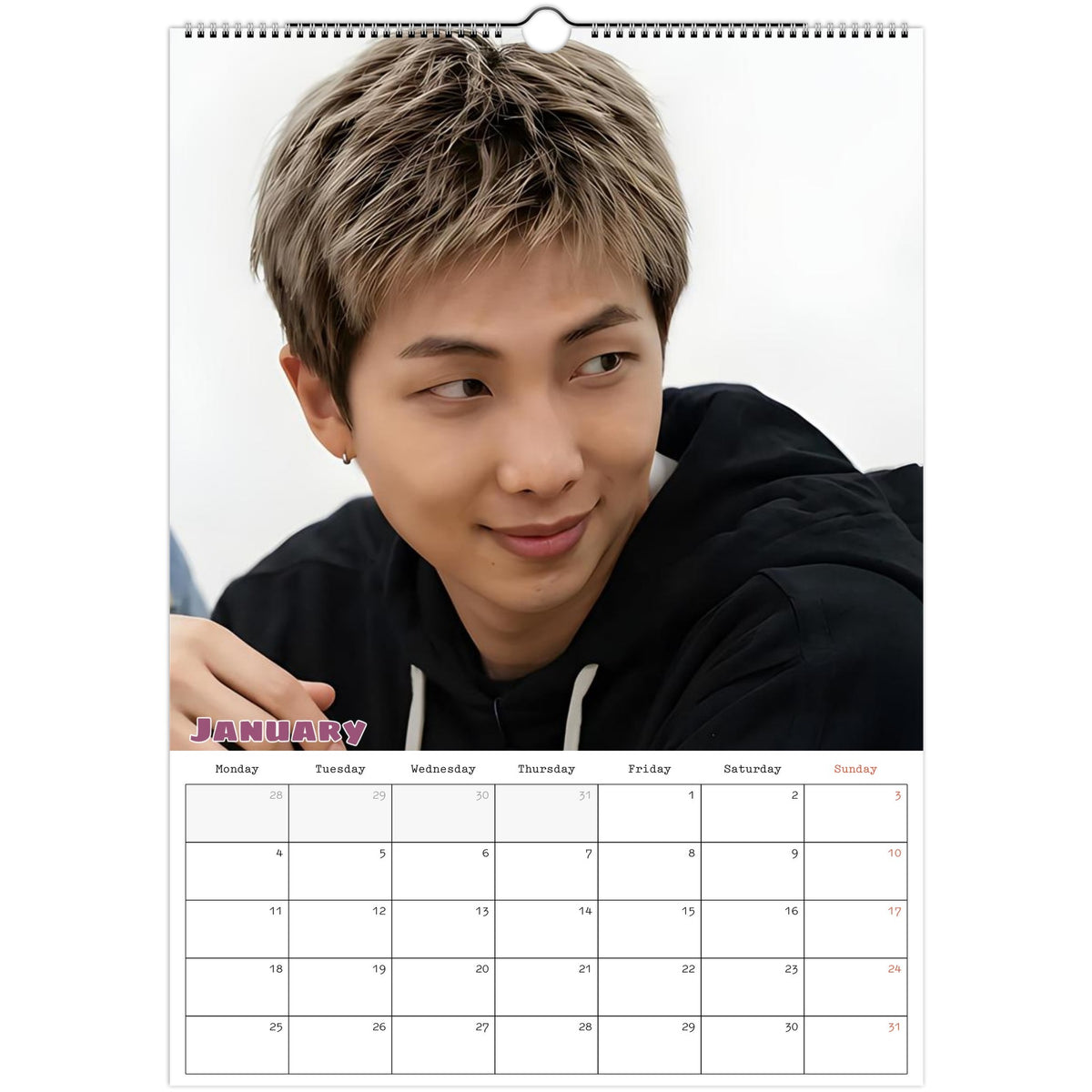 RM Calendar 2027 January photo