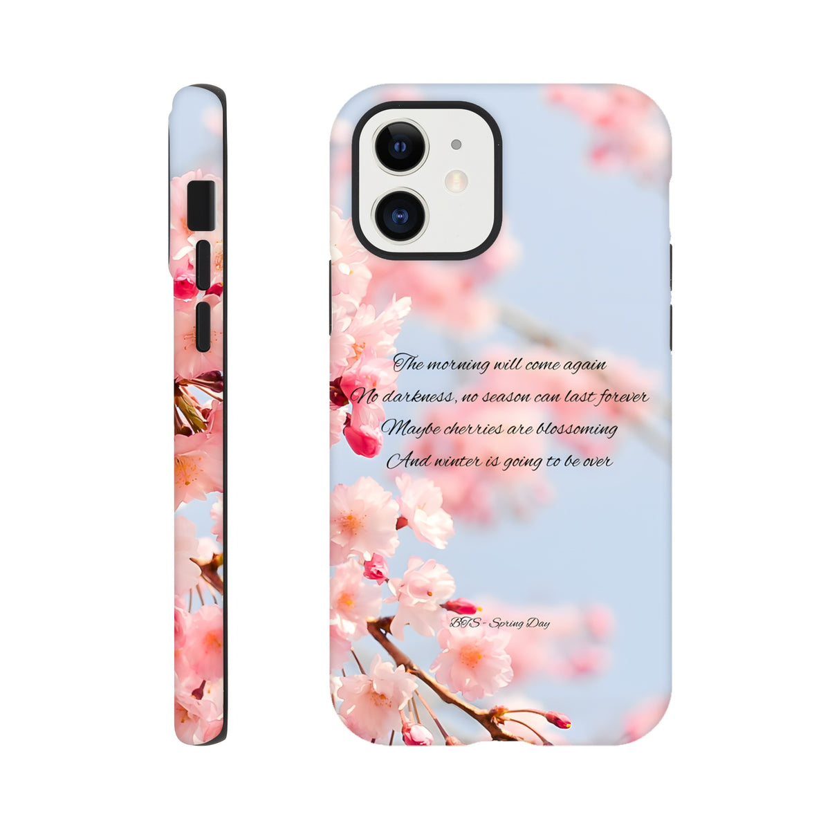 BTS Spring Day inspired iPhone tough phone case