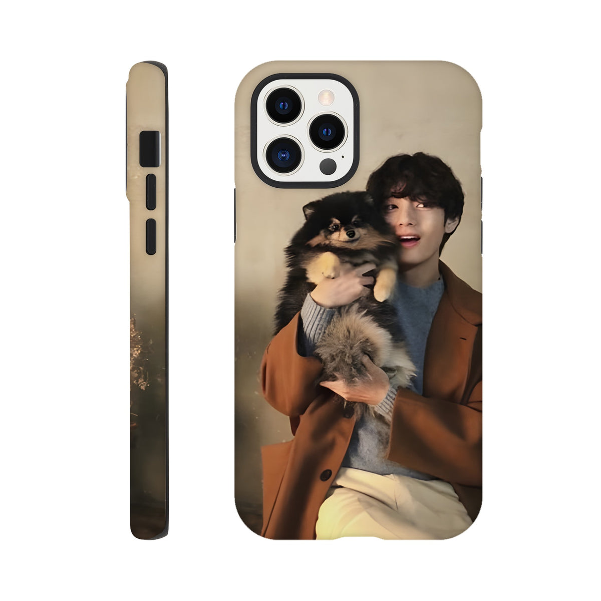 BTS Taehyung V and Yeontan iPhone tough case