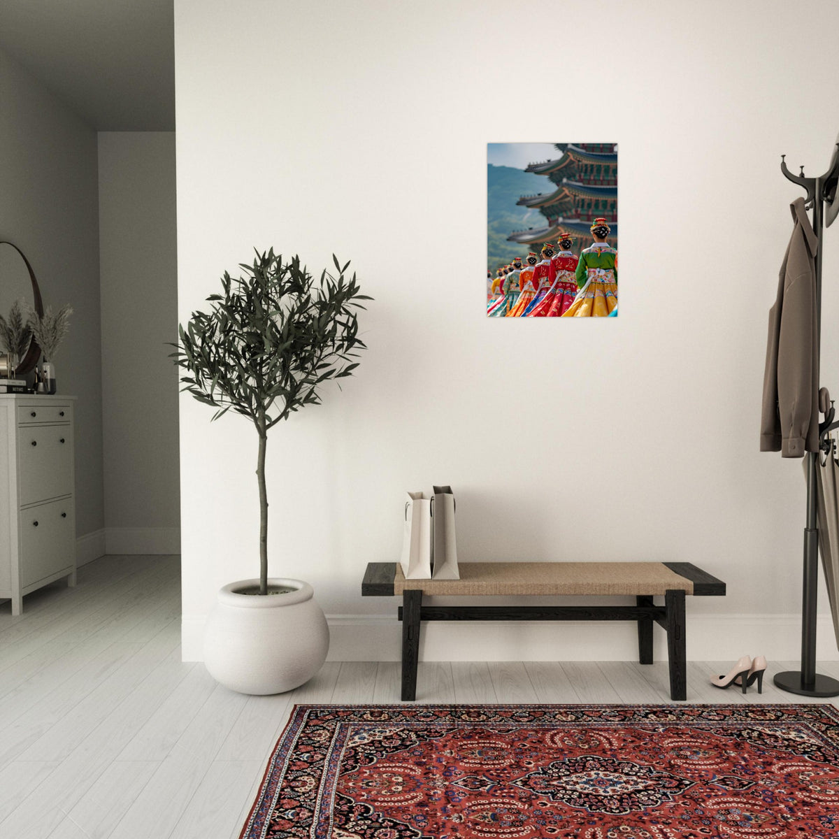 Korean traditional art poster with high‑quality semi‑gloss paper