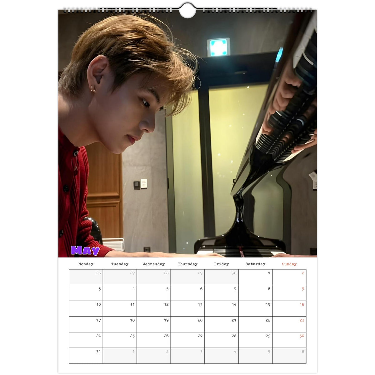 BTS Taehyung calendar May portrait