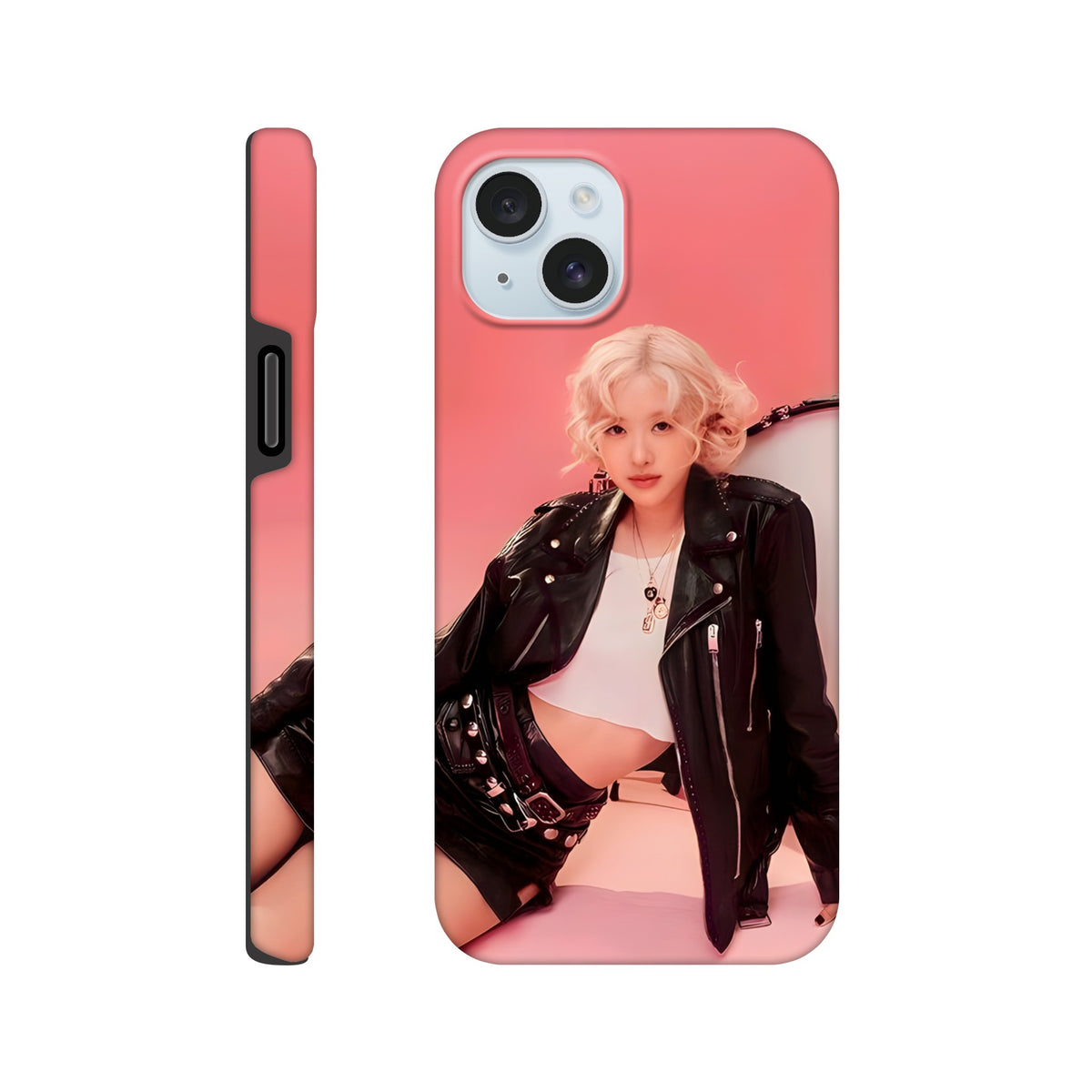 Aesthetic Rosé Blackpink protective iPhone case with tough build
