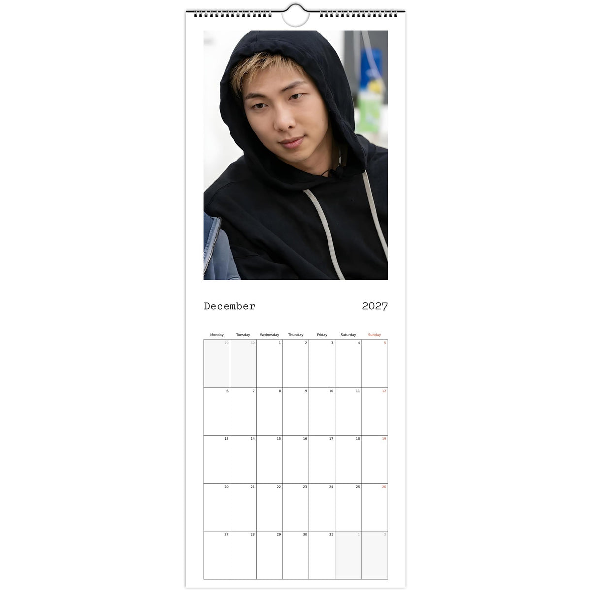 RM Calendar 2027 December photo