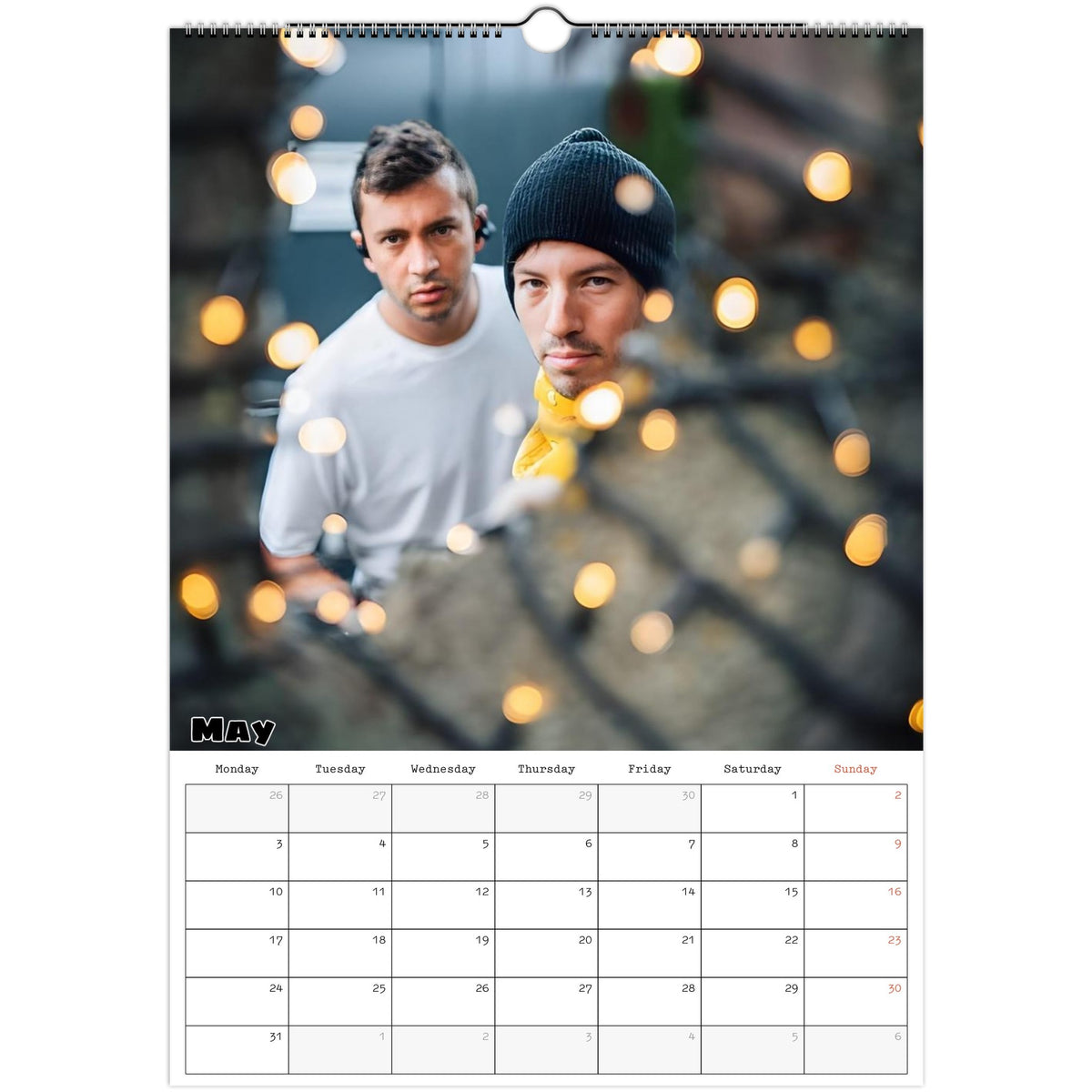 Twenty One Pilots calendar May photo