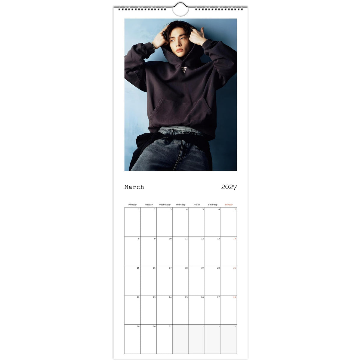 Stray Kids Hyunjin Calendar 2027 March photo