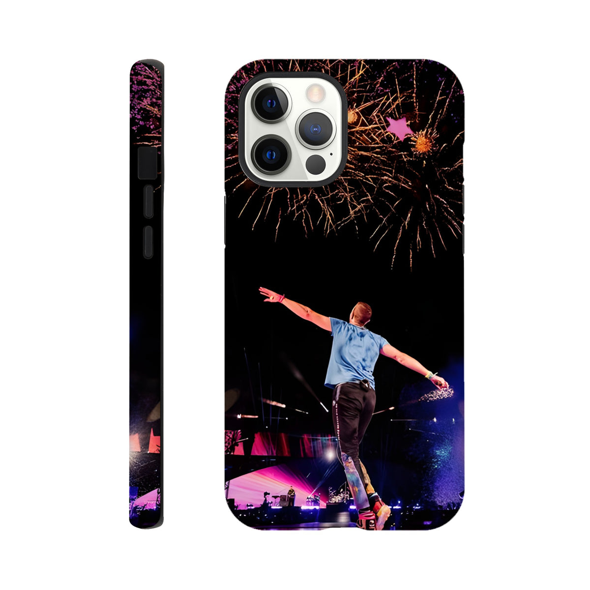 Dual‑layer Coldplay iPhone case with scratch‑resistant finish