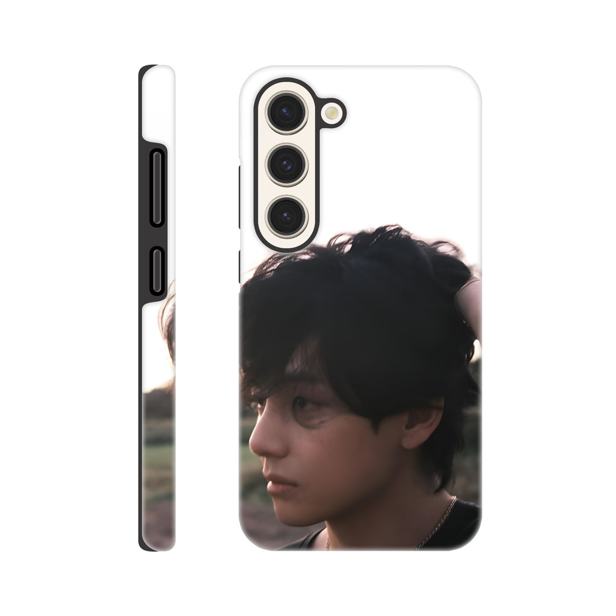 Aesthetic Taehyung V Samsung case combining style and durability
