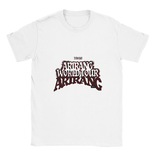 White BTS Arirang 2026 Tokyo 26 t‑shirt