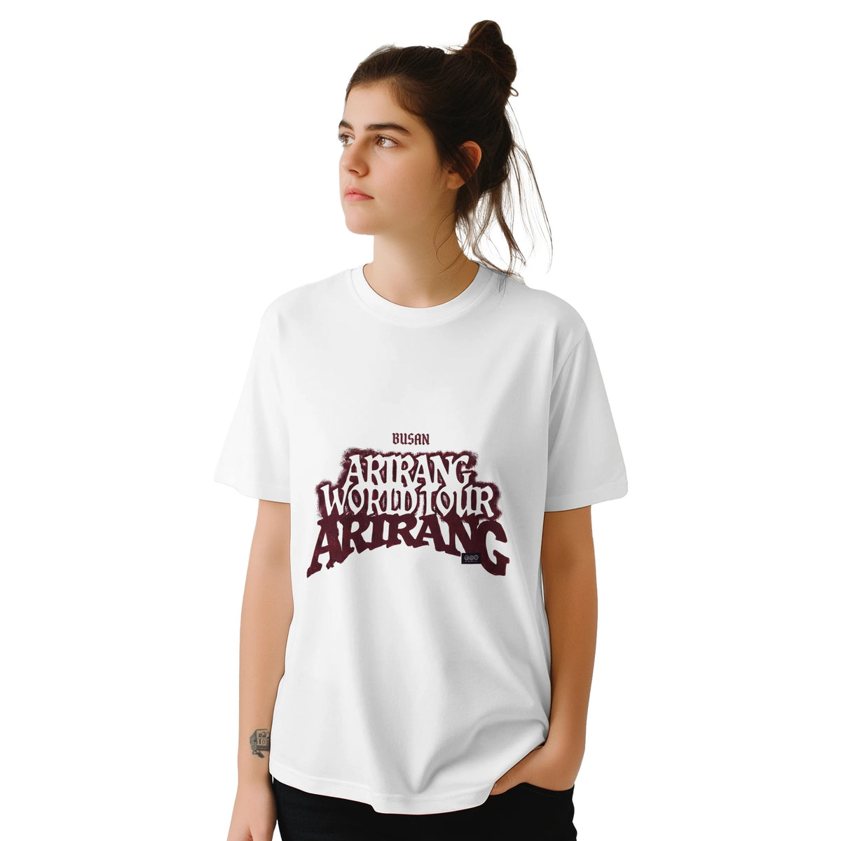BTS Busan 26 front and back print tee
