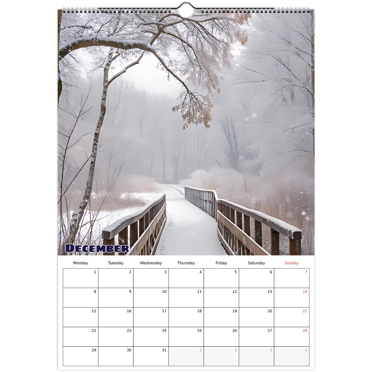December nature scene