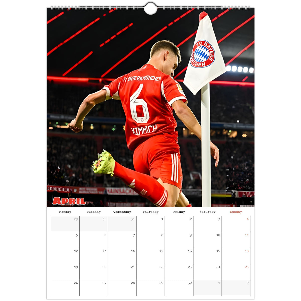Bayern  Munich Calendar 2027 April photo