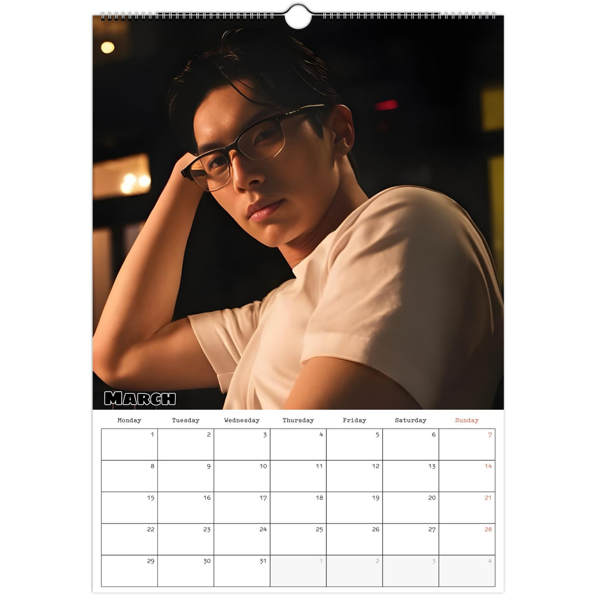Lee Chae‑min calendar March photo