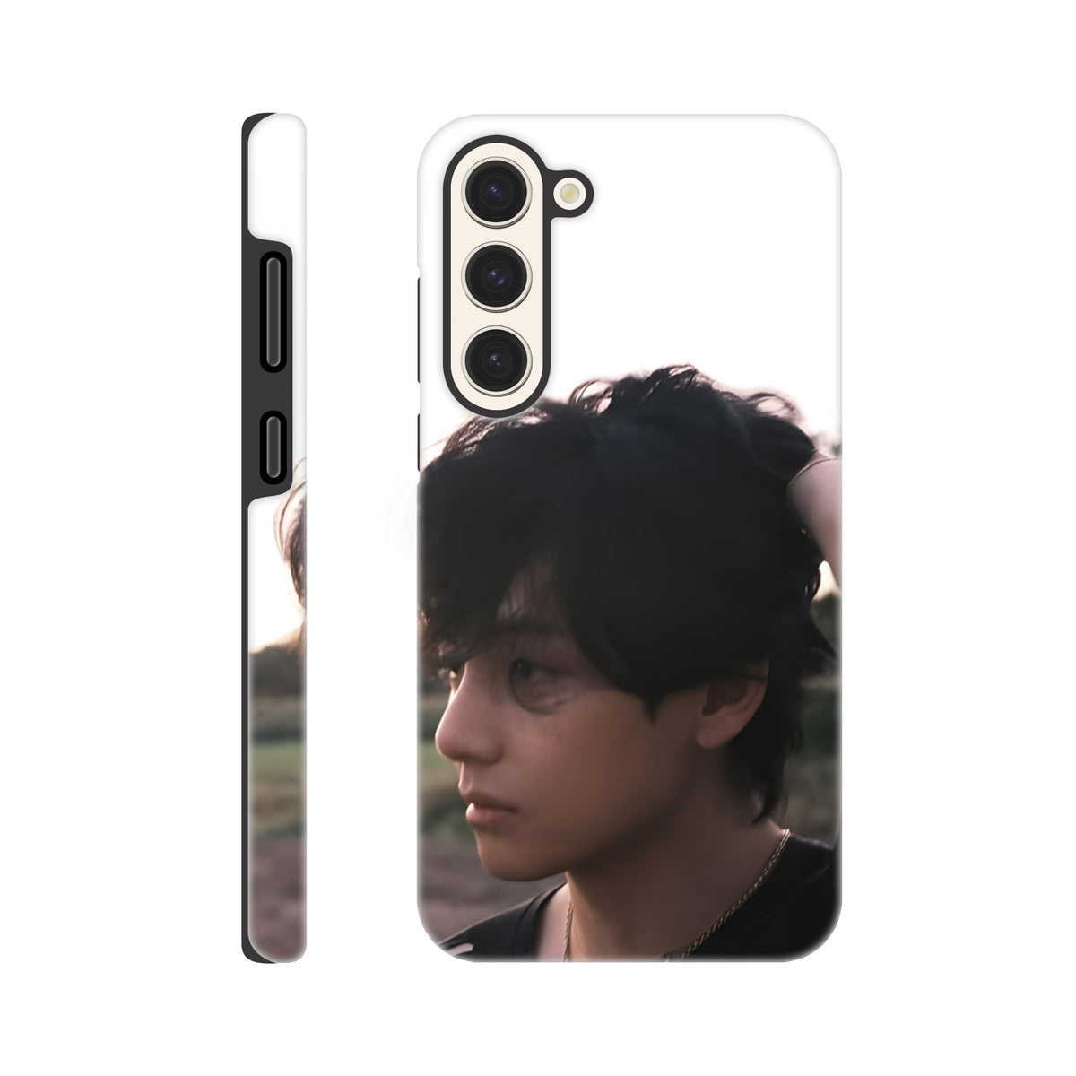 BTS Taehyung V Samsung tough case with dual‑layer protection