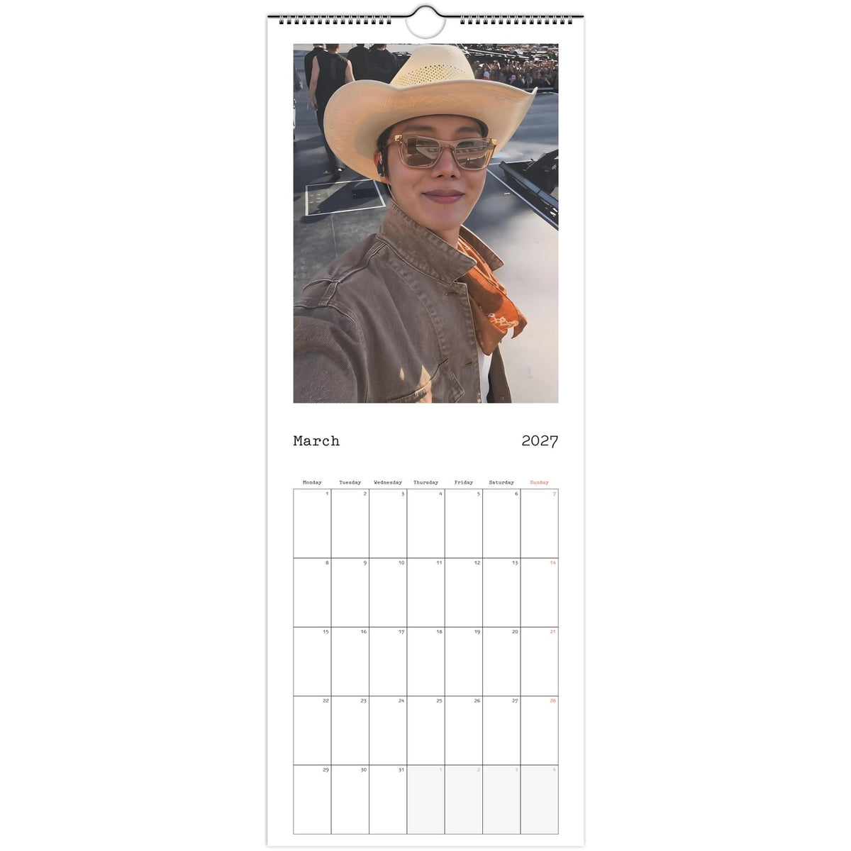 BTS J‑Hope Calendar March portrait