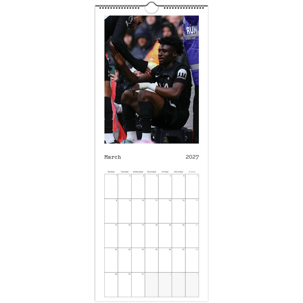 Tottenham calendar March photo