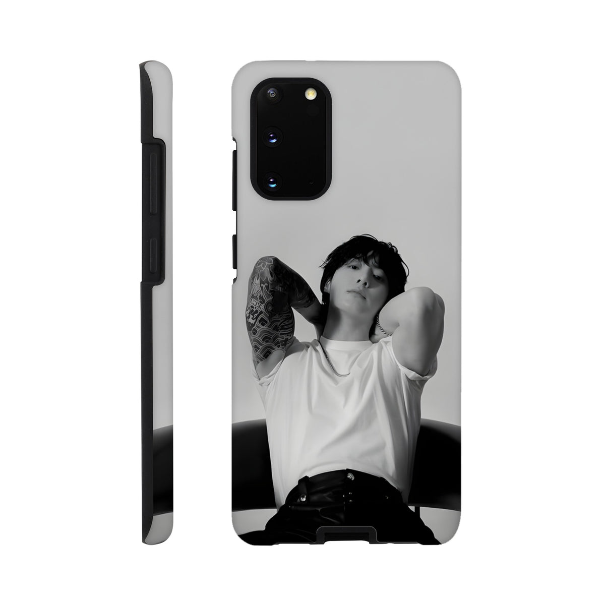 Aesthetic BTS Jungkook Samsung case combining style and protection