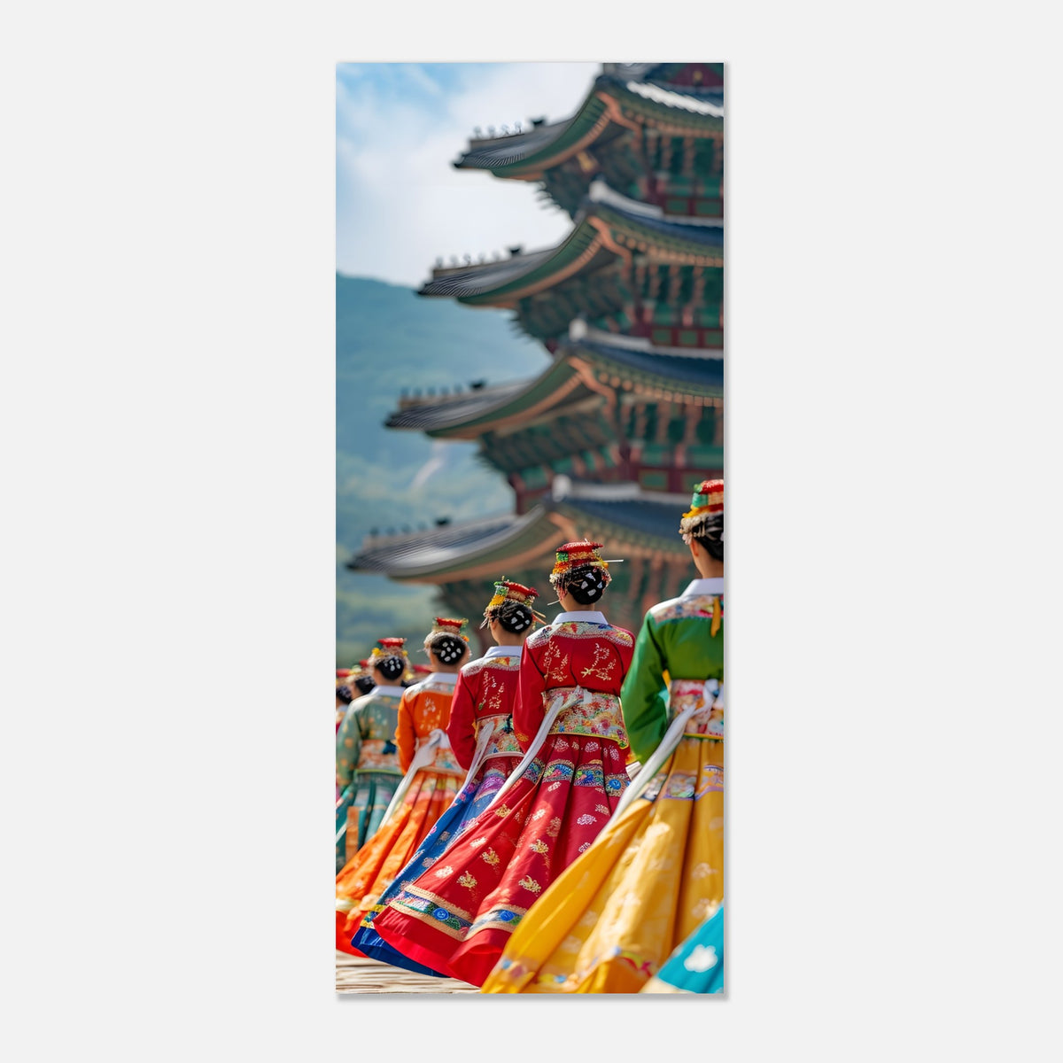 Korean classic art poster with semi‑gloss finish