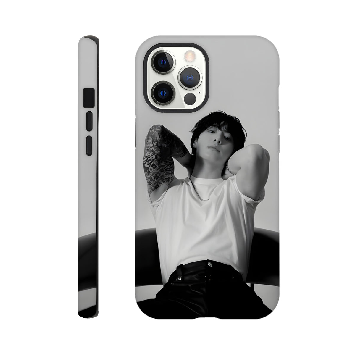 Jungkook iPhone tough case with high‑quality dual‑layer materials