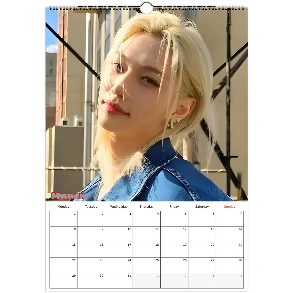 Stray Kids Felix Elite Calendar 2027 March page