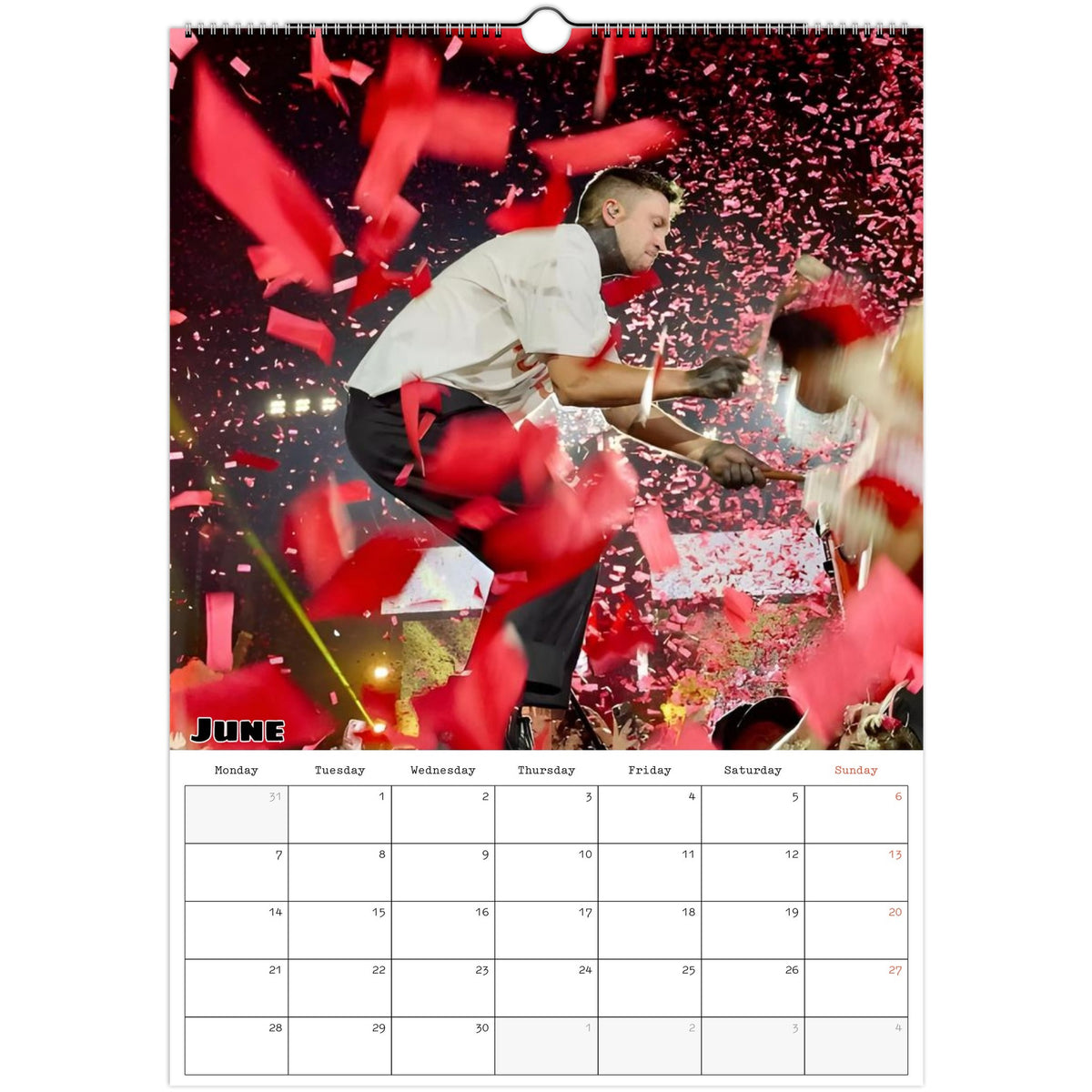 Twenty One Pilots calendar June photo