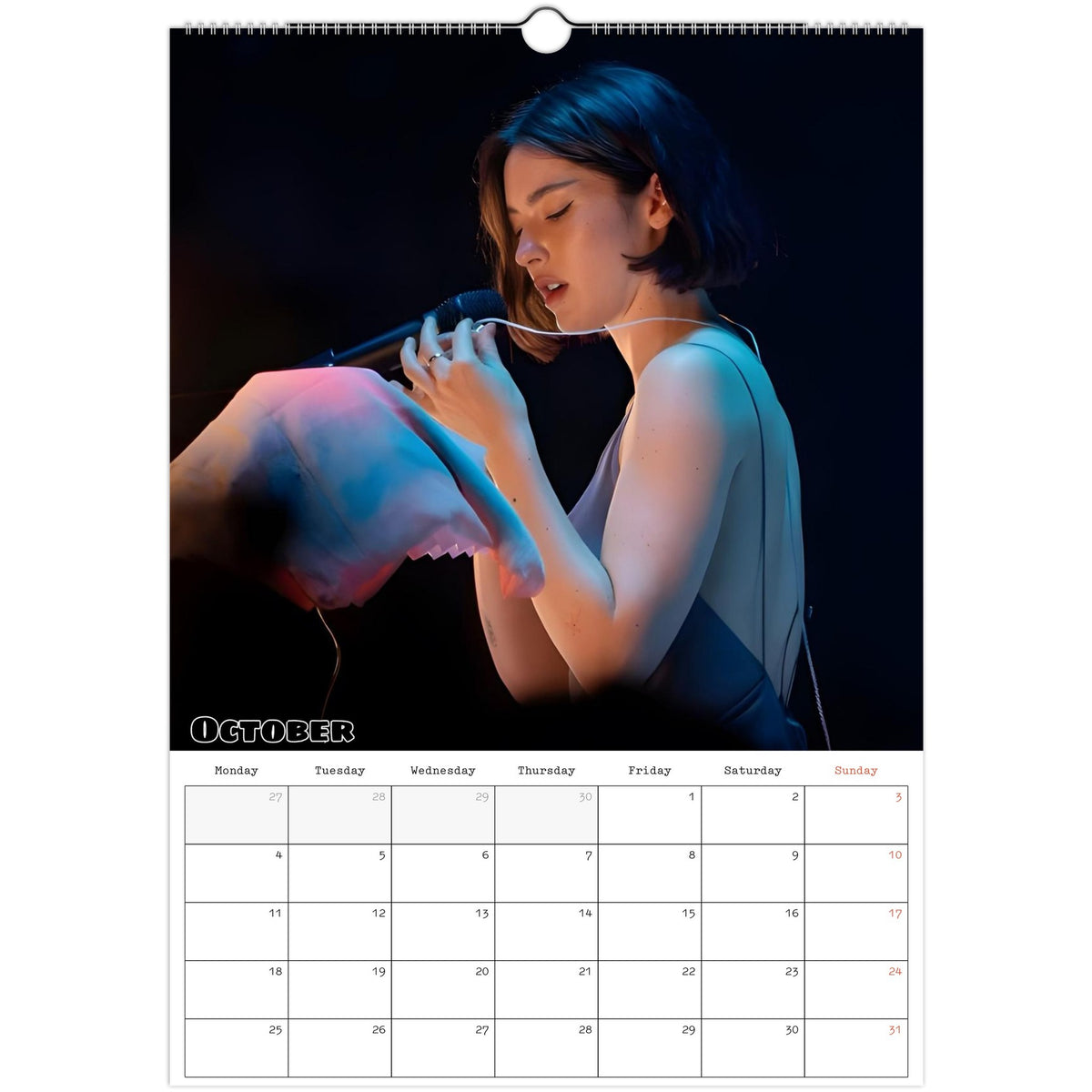 October Gracie Abrams Calendar photo 