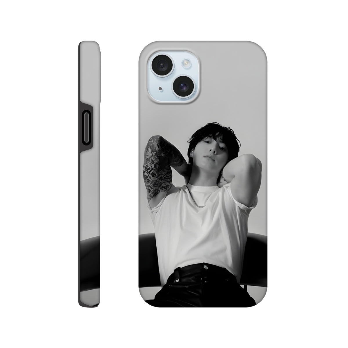 Shock‑absorbing Jungkook iPhone case with impact‑resistant layers