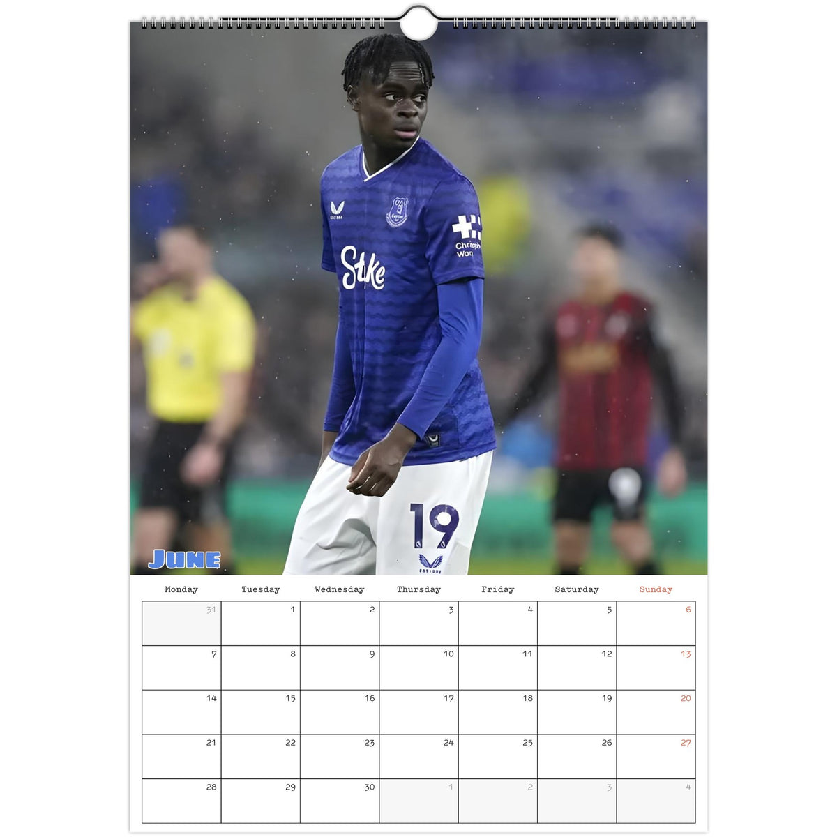 June Everton Calendar photo