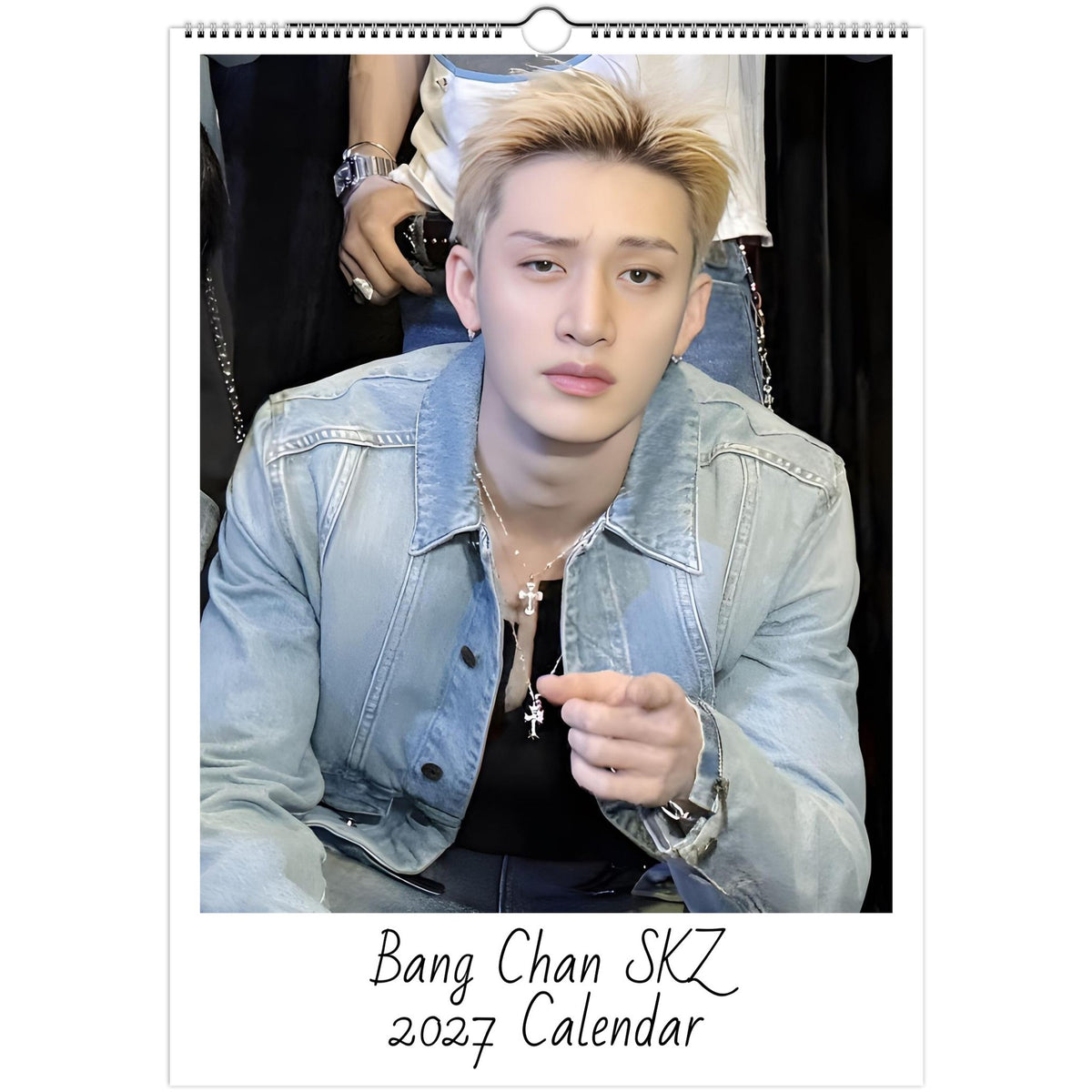 Stray Kids Bang Chan 2027 A3 wall calendar front cover