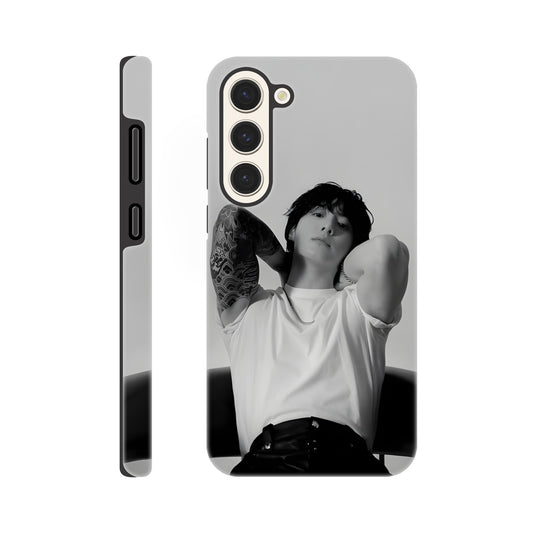 BTS Jungkook Samsung tough case with dual‑layer protection