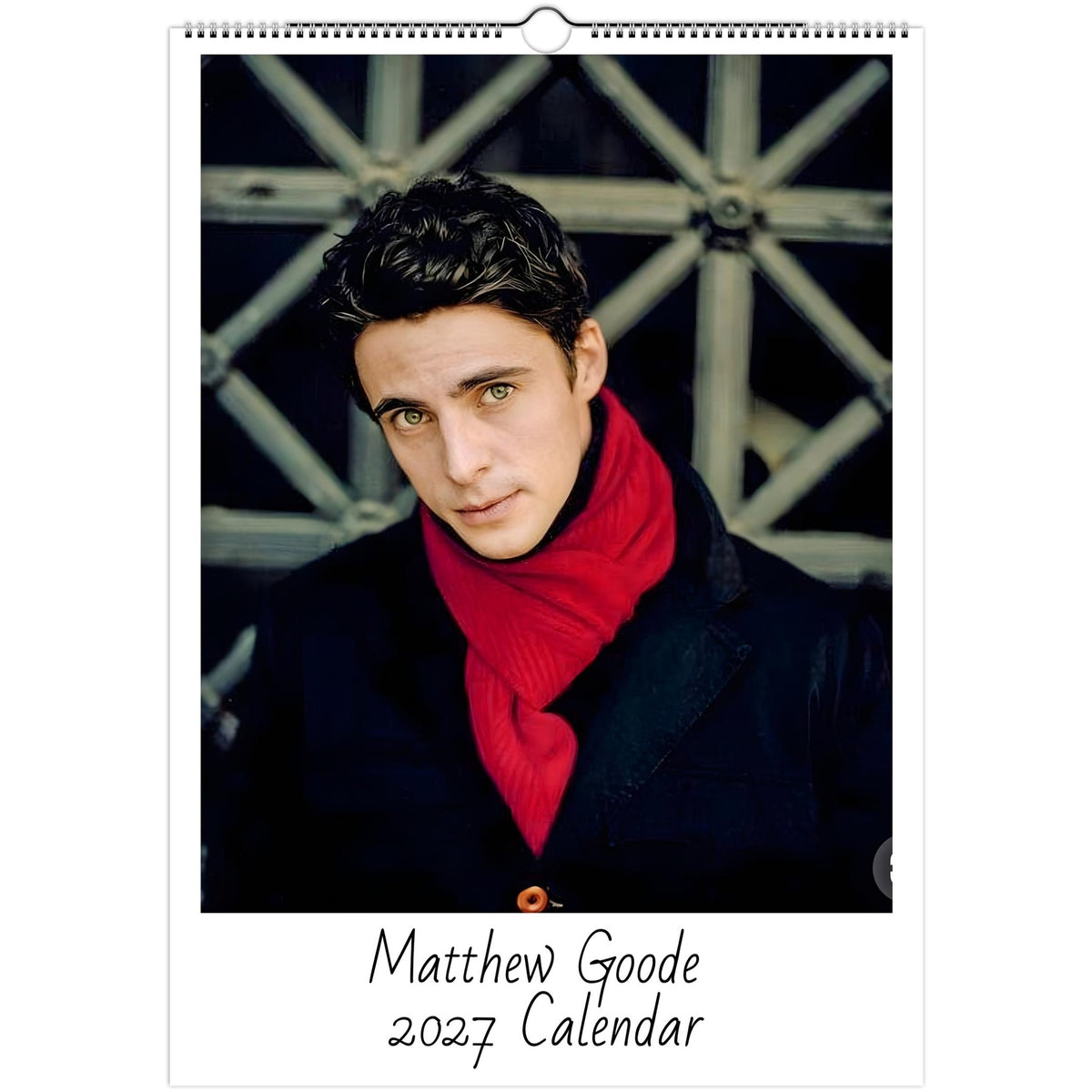 Matthew Goode 2027 calendar cover