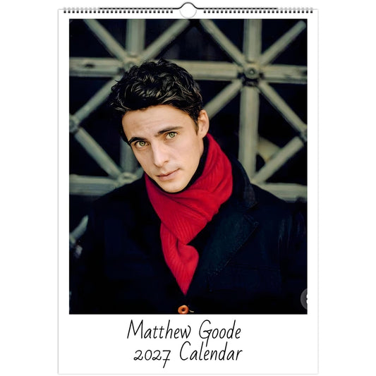 Matthew Goode 2027 calendar cover