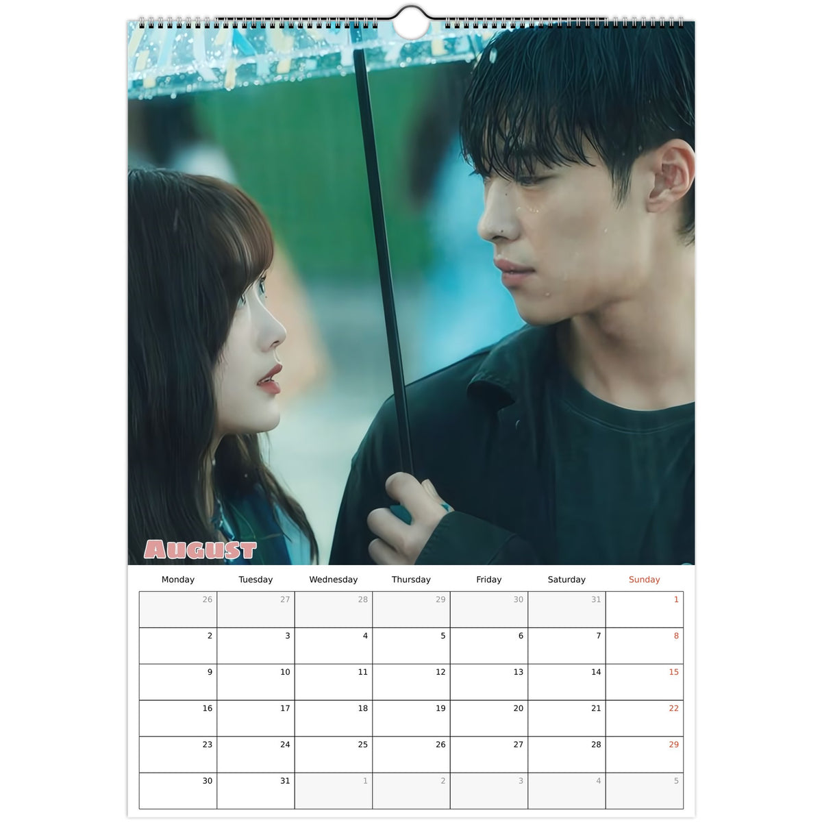 Mr Plankton Calendar 2027 August page