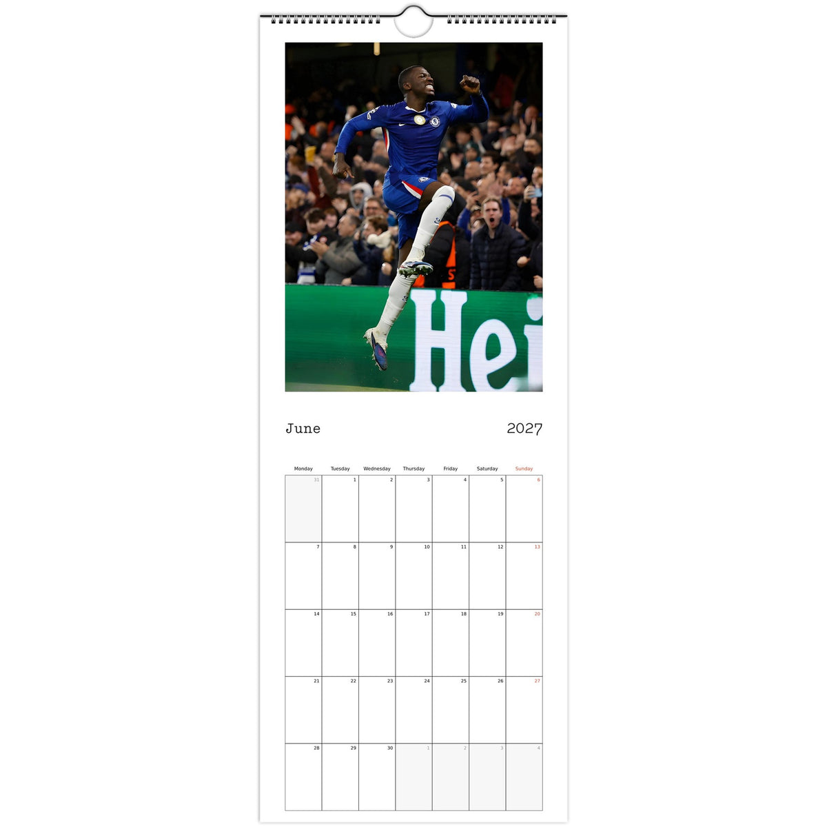 Chelsea Calendar 2027 June photo