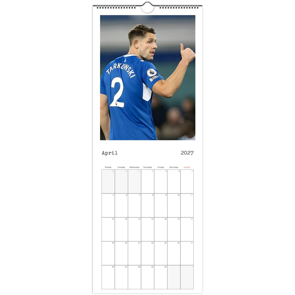 April Everton Calendar photo