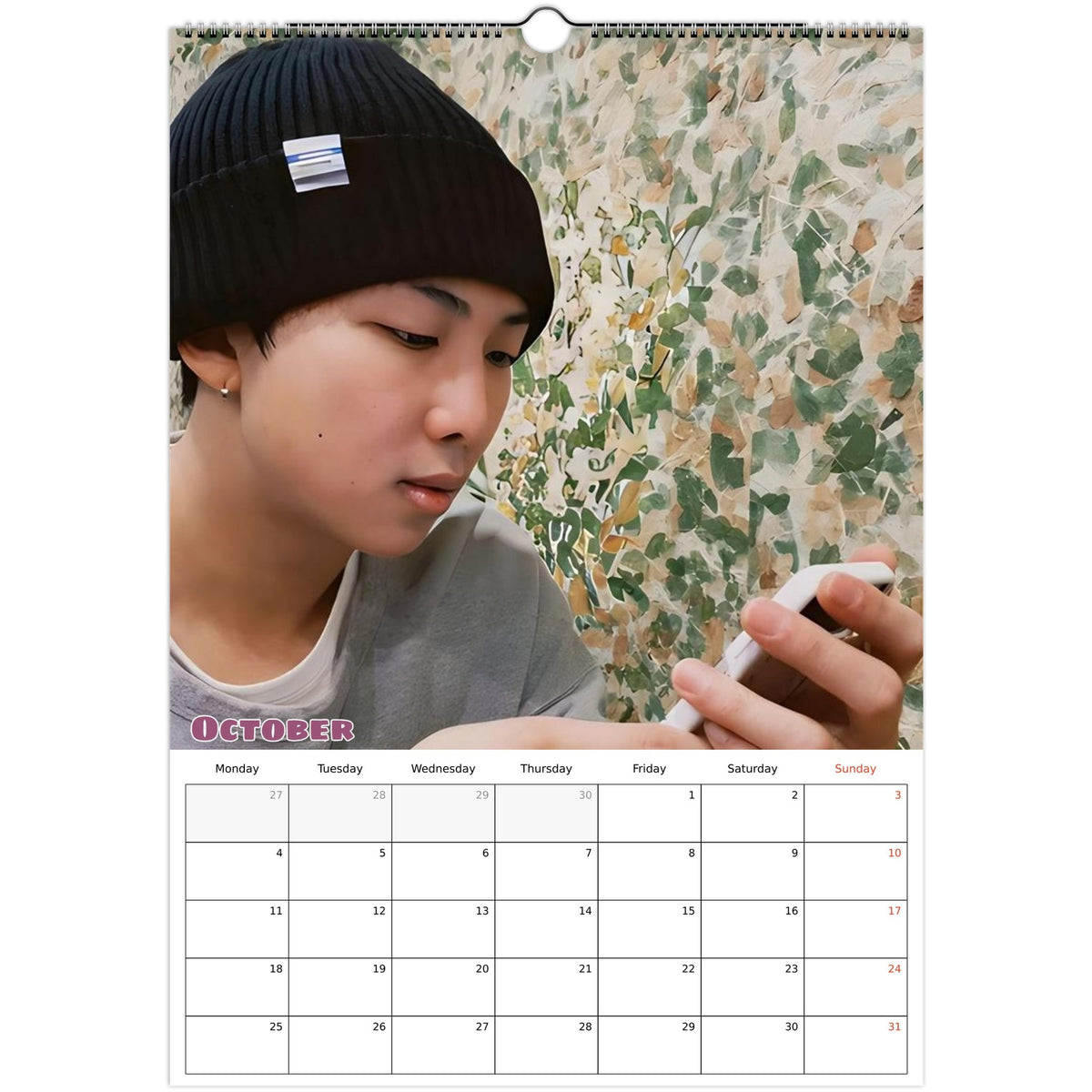 RM Calendar 2027 October photo