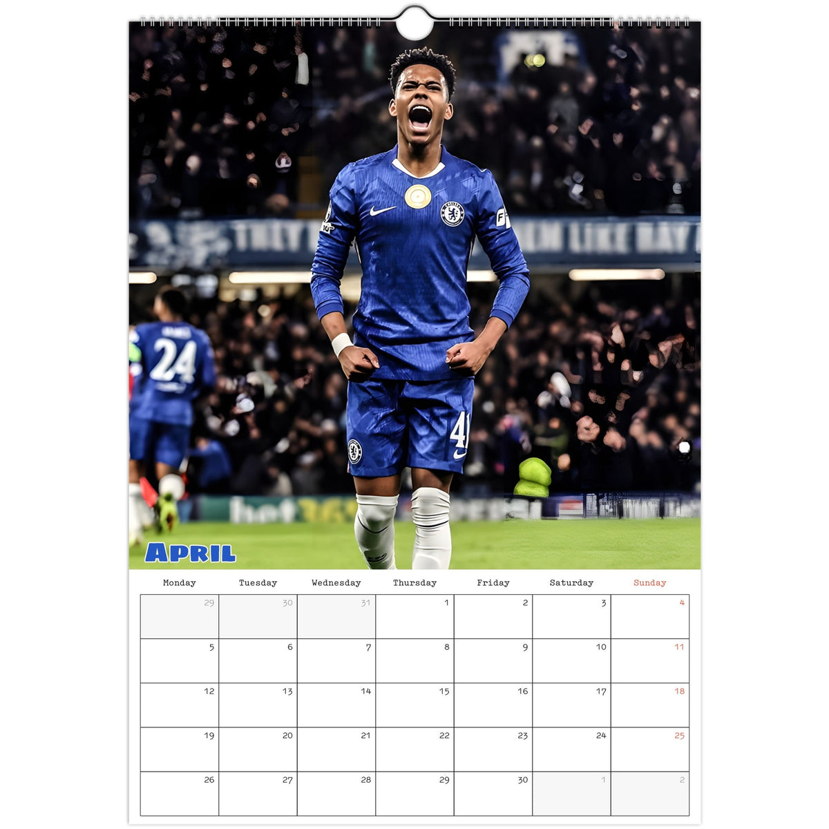 Chelsea Calendar 2027 April photo