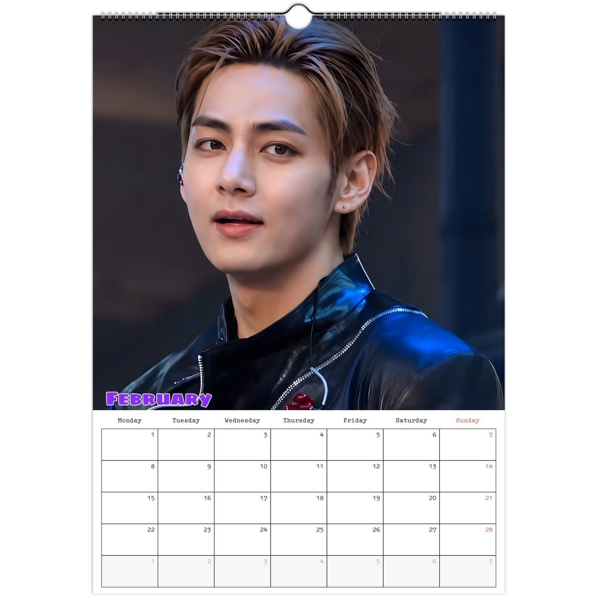 BTS V February ARIRANG Calendar 2027 photo