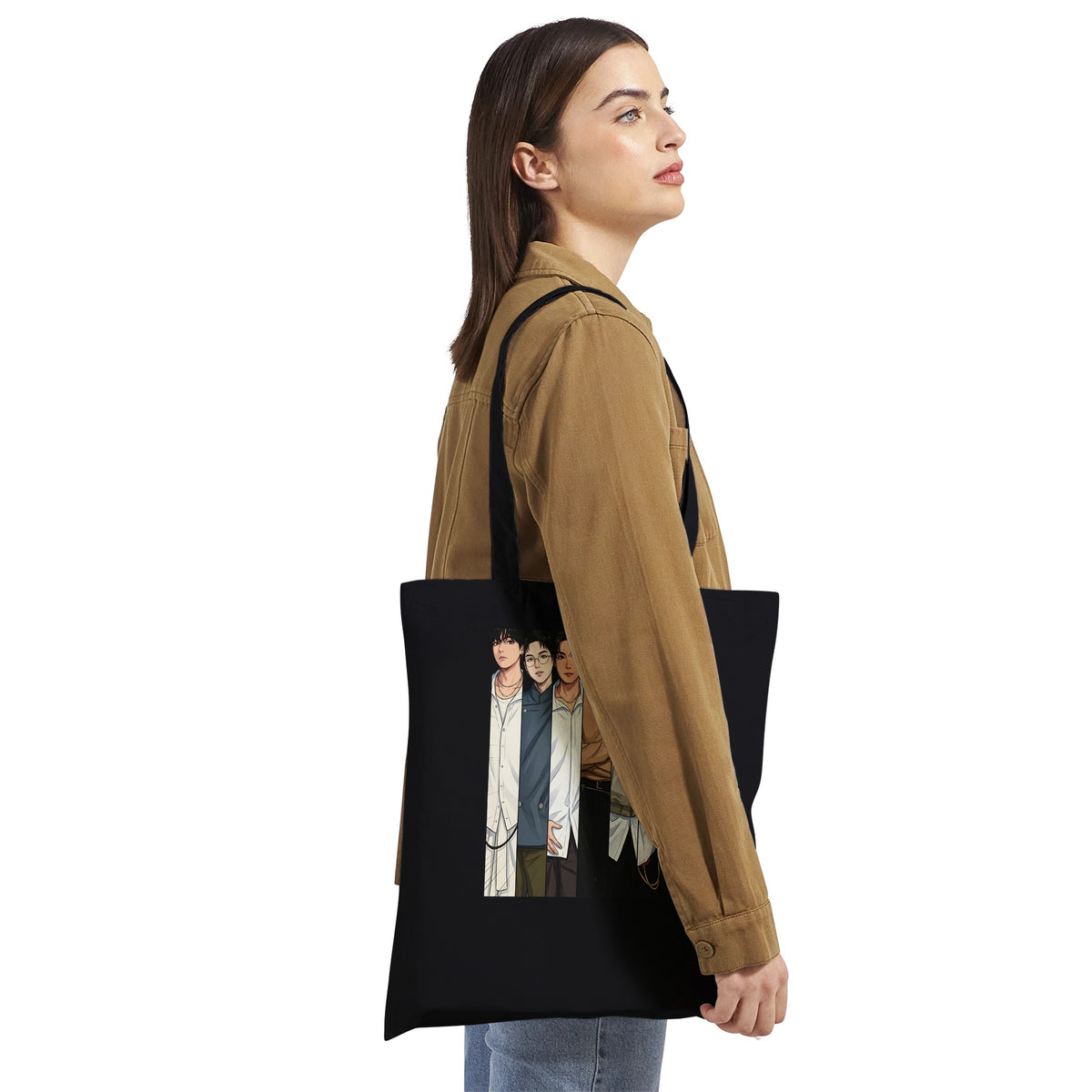 BTS graphic tote with 10L capacity
