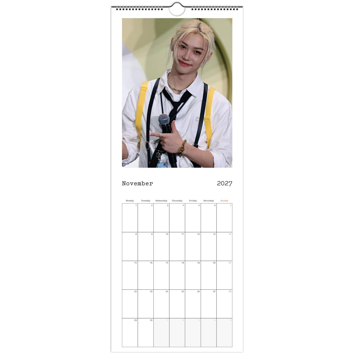 Stray Kids Felix Elite Calendar 2027 November page