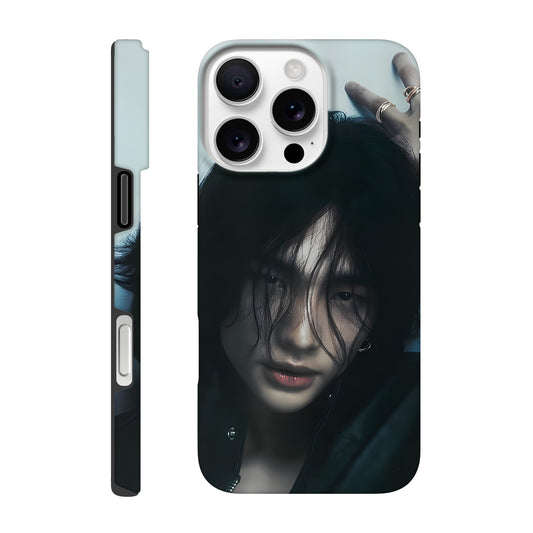 Hyunjin Stray Kids iPhone tough case with dual‑layer protection