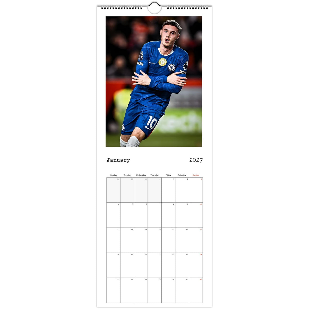 Chelsea Calendar 2027 January photo