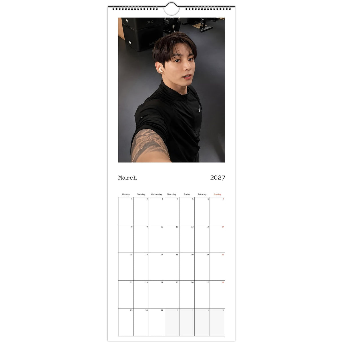 Jungkook Calendar 2027 March photo
