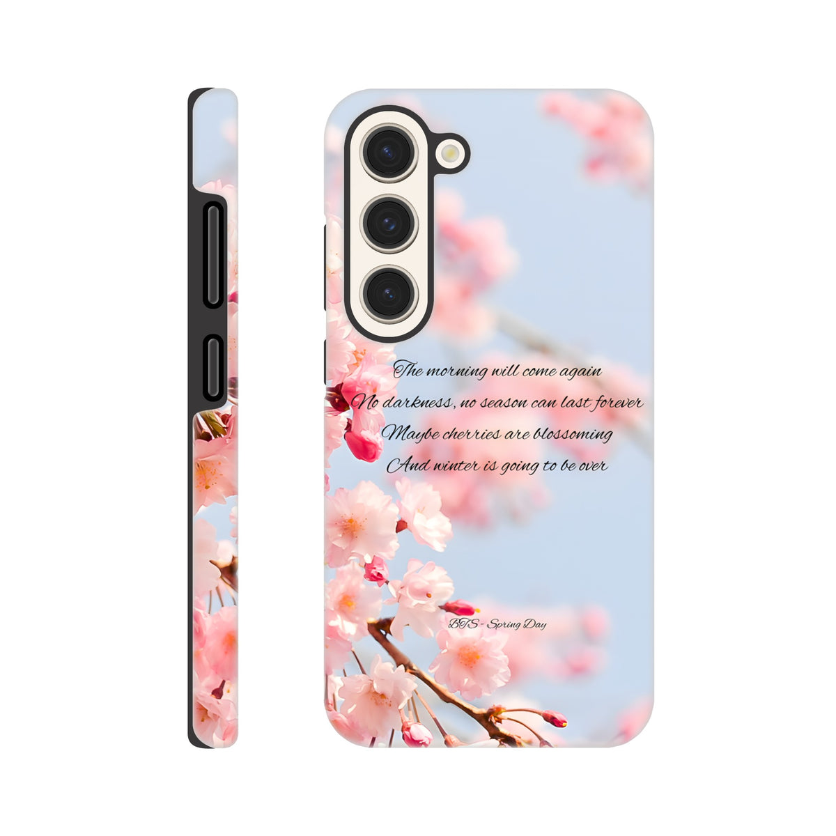 BTS Spring Day aesthetic Samsung case with durable dual‑layer protection