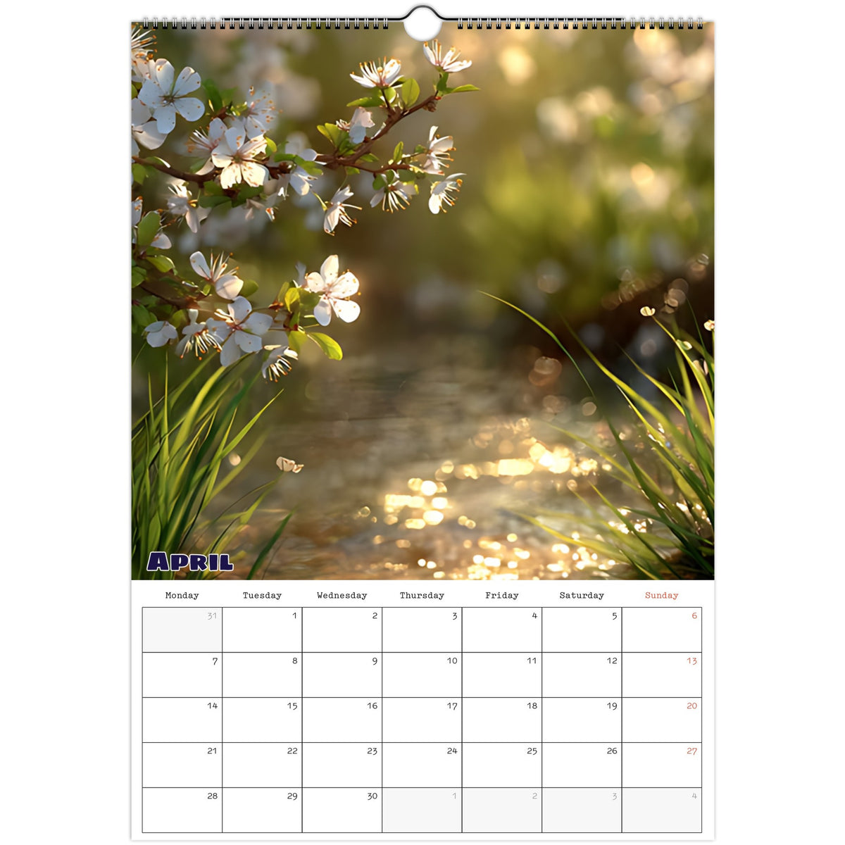 April nature scene 