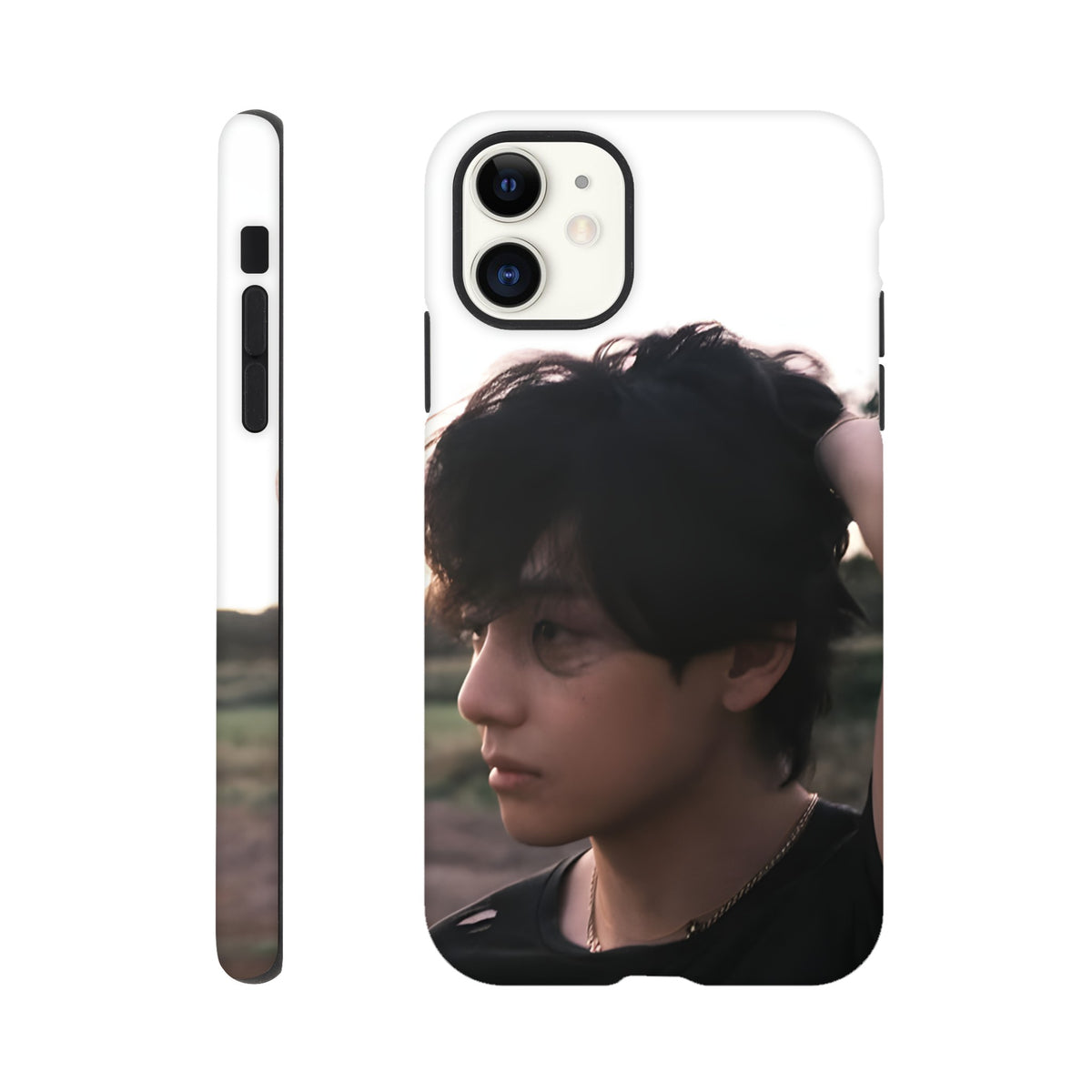 BTS V iPhone case with durable hard shell