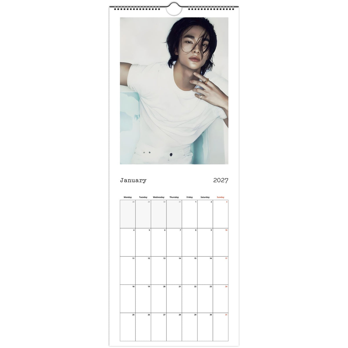 Stray Kids Hyunjin Calendar 2027 January photo