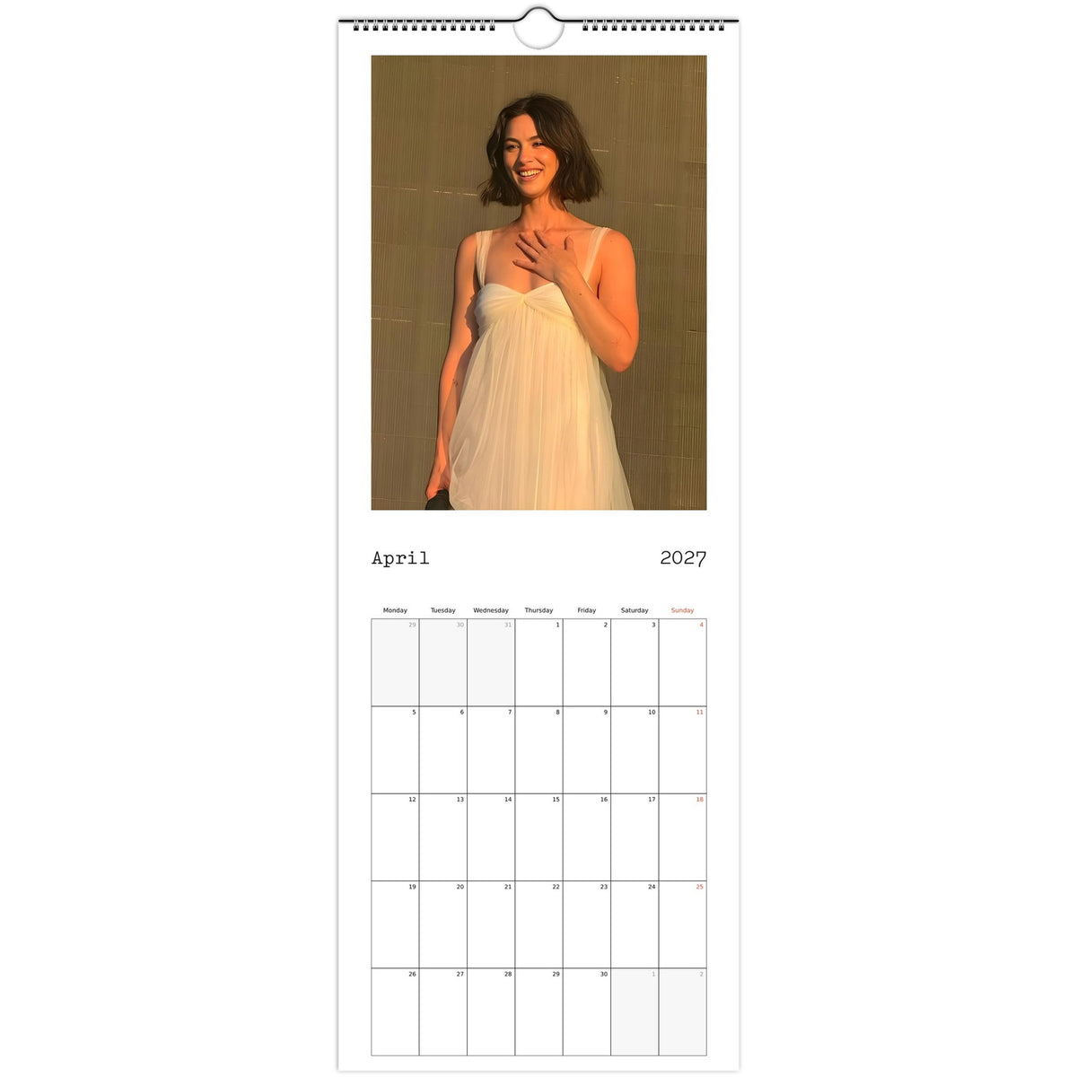 April Gracie Abrams Calendar photo 