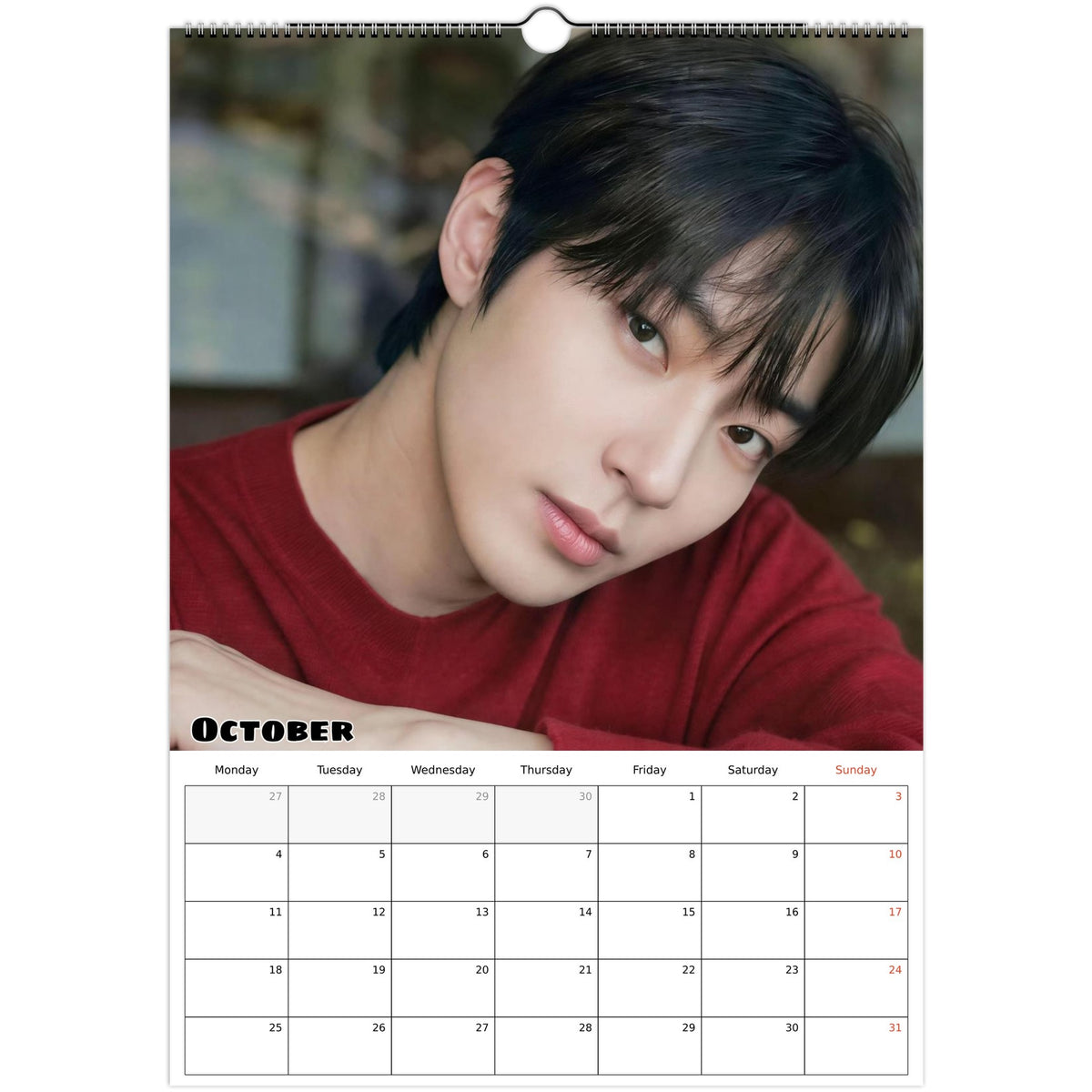 Hwang In‑youp calendar October photo
