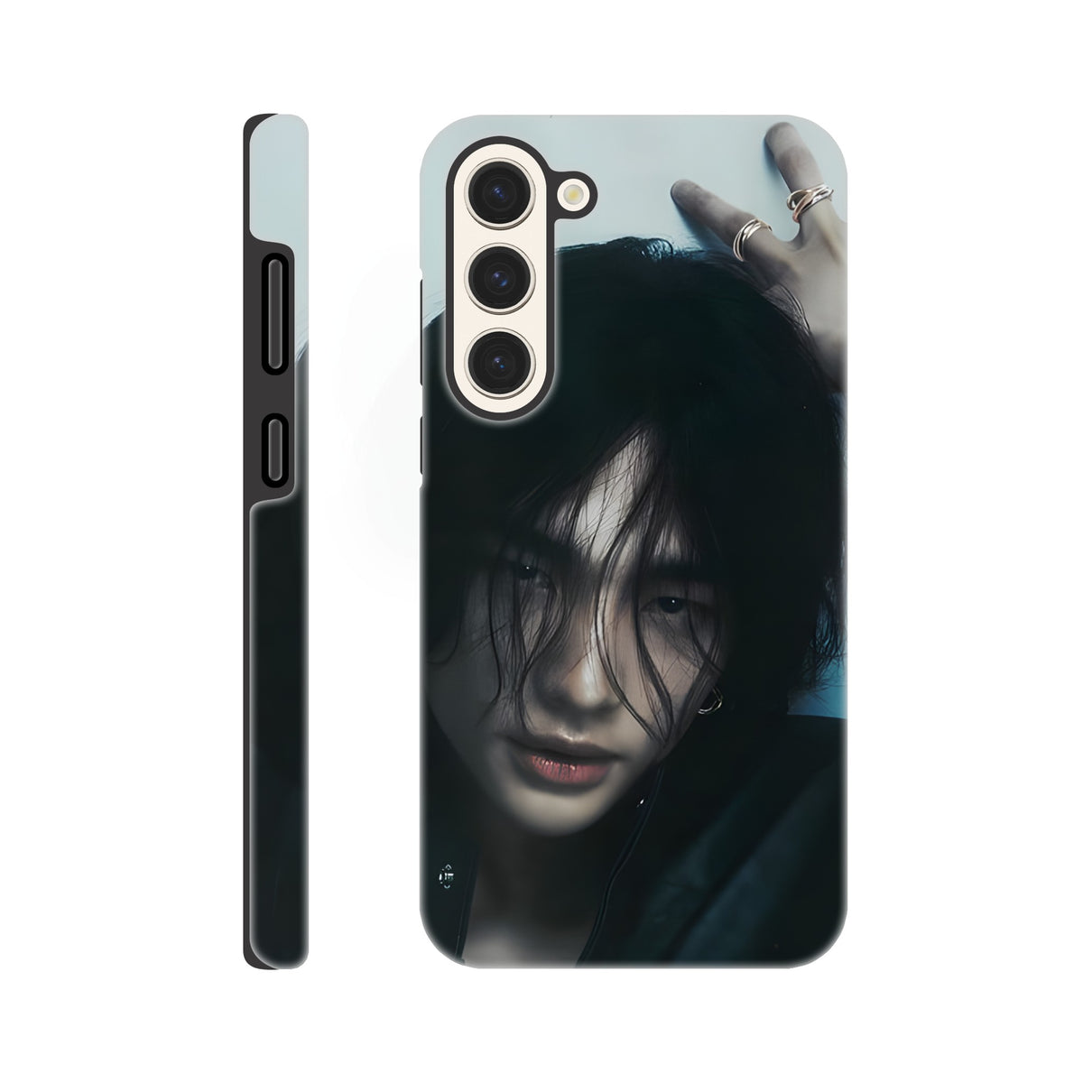 Samsung phone case featuring Hyunjin from Stray Kids in a durable design
